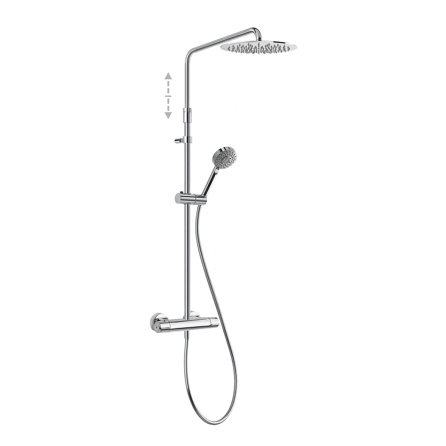 Двухходовой настенный термостатический смеситель для душа TRESMOSTATIC-190214 TRES Thermostatic