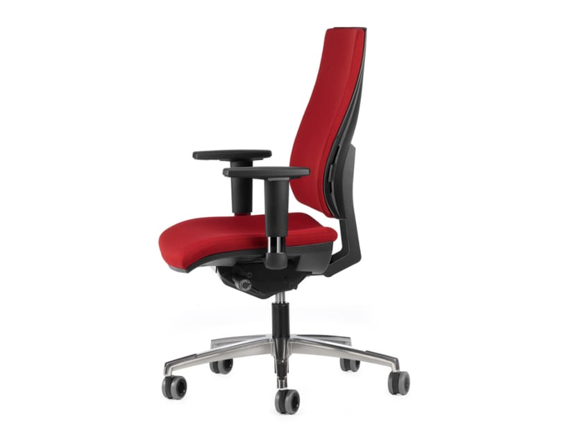 Офисное кресло из ткани с колесами и подлокотниками с 5 спицами TALIN Ally ARCH-00003447