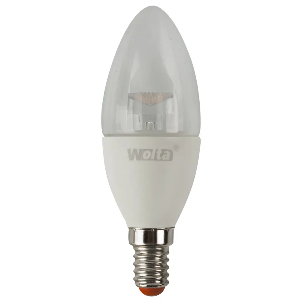 Лампа светодиодная Wolta свеча E14 7 Вт 560 Лм свет тёплый белый STLM-2088625