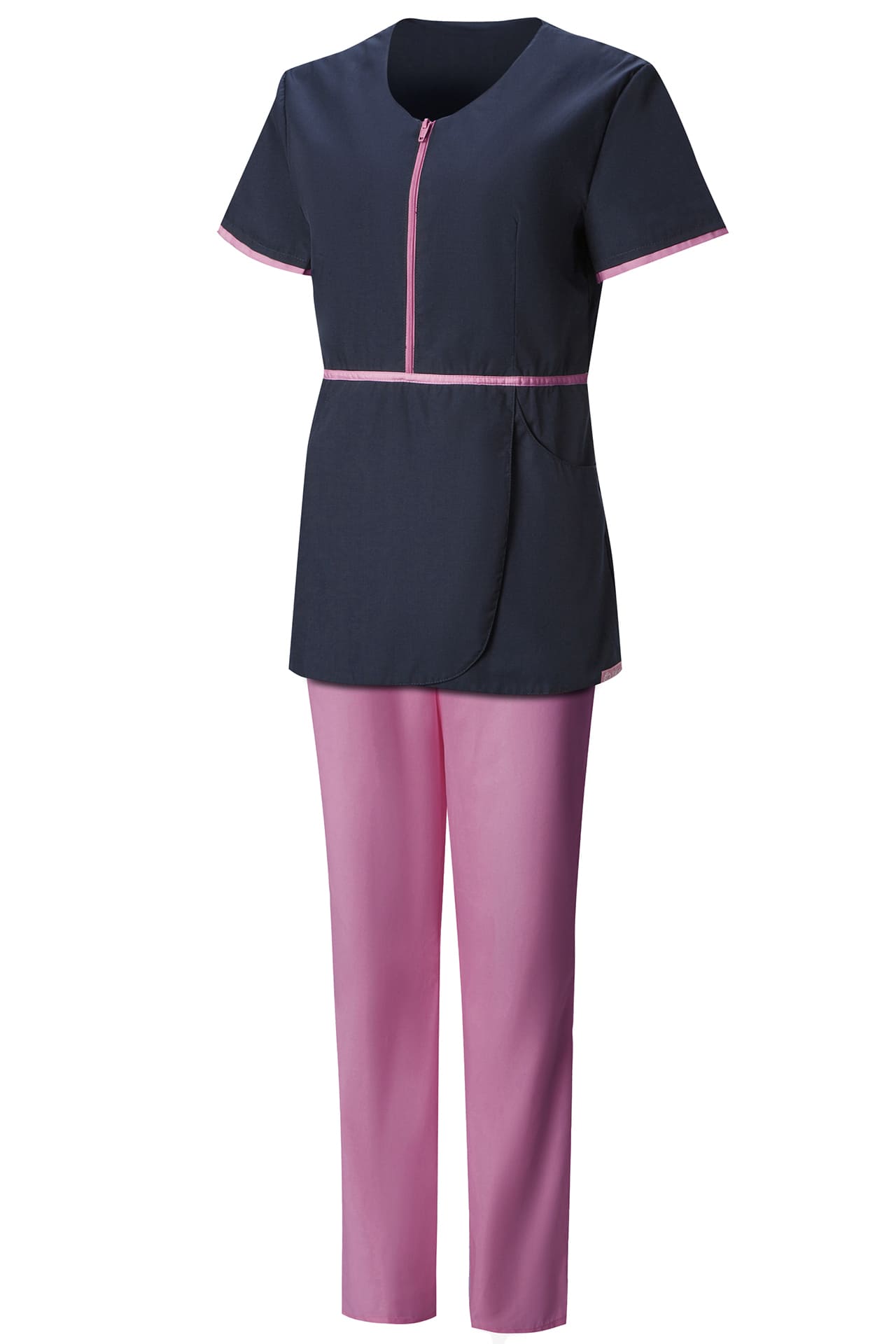 4958854 Костюм Сакура темно-синий с розовым  Медицинская одежда  размер 50 Спецодежда 