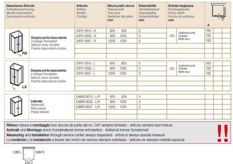 Provex Industrie Угловая душевая кабина из закаленного стекла Iunix sun-id-1508233 - Вид №4