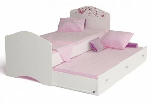 Кровать классика ABC-KING Фея с рисунком без страз (190*90) без ящика и матраса