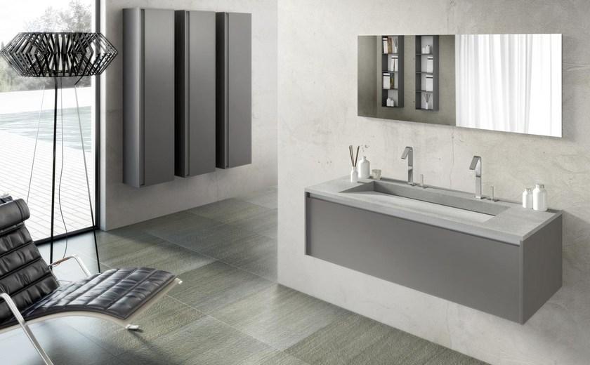 LASA IDEA Тумба под умывальник подвесная одинарная Flow sun-id-1512124 - Вид №1