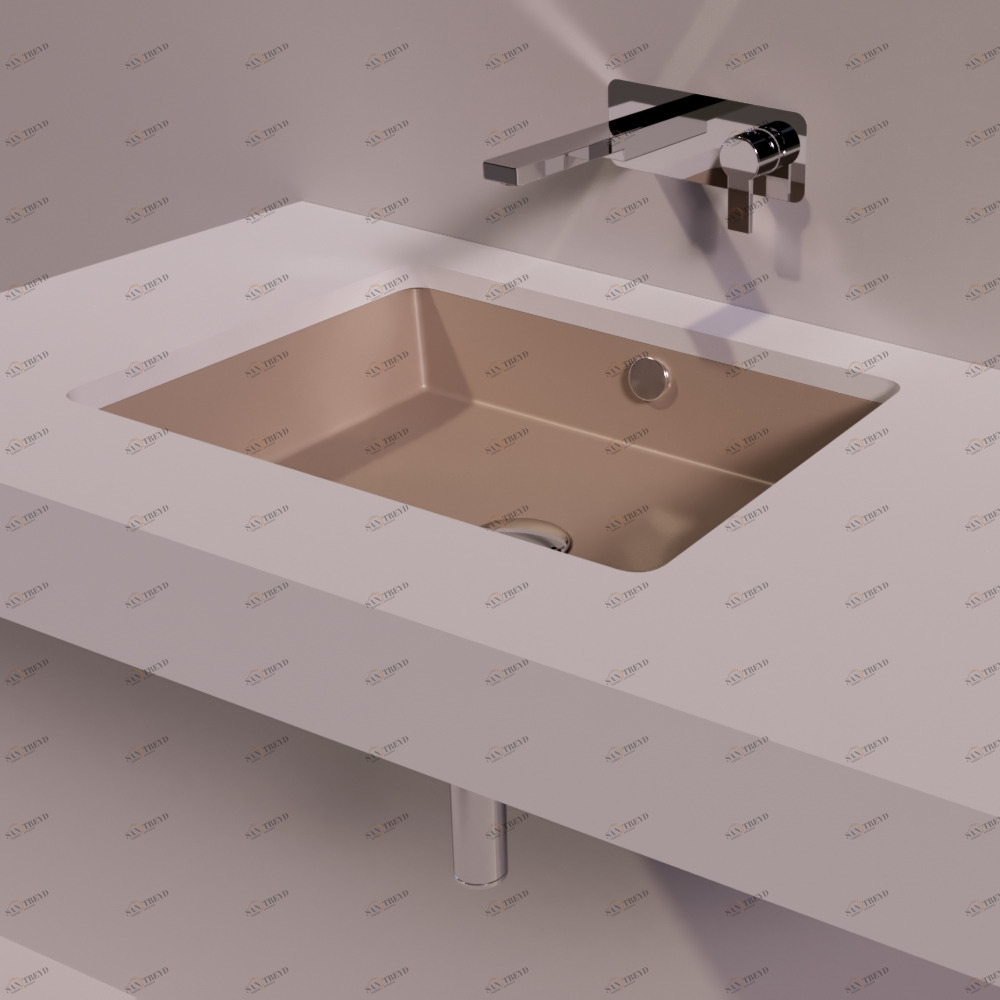 S59MOKAMATT Накладная раковина под столешницу  прямоугольная Simas Agile