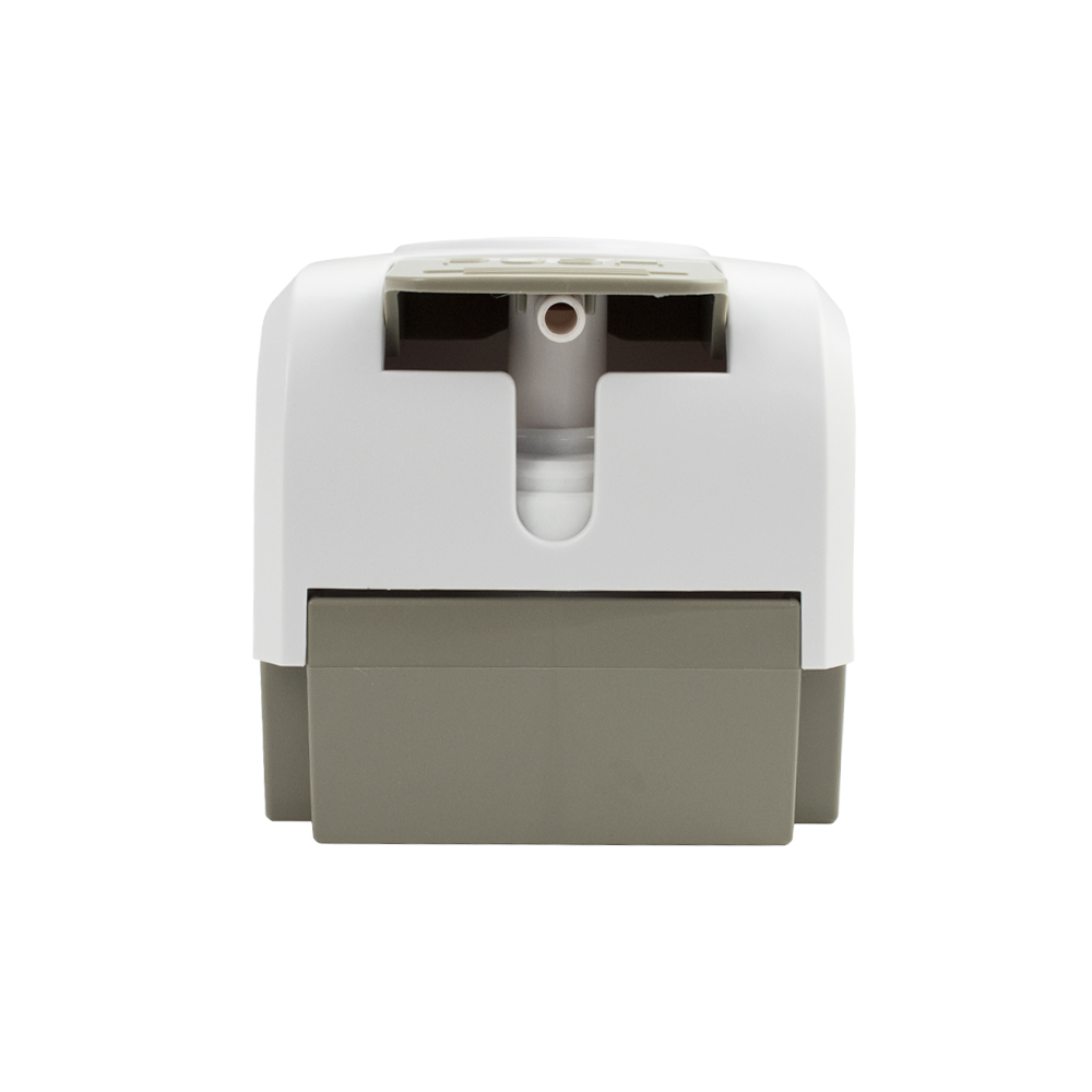 GFmark - Дозатор для ПЕНЫ с педалью, пластик АБС БЕЛЫЙ, большой, с глазком - капля, 1000 мл, код: 714  - Вид №1