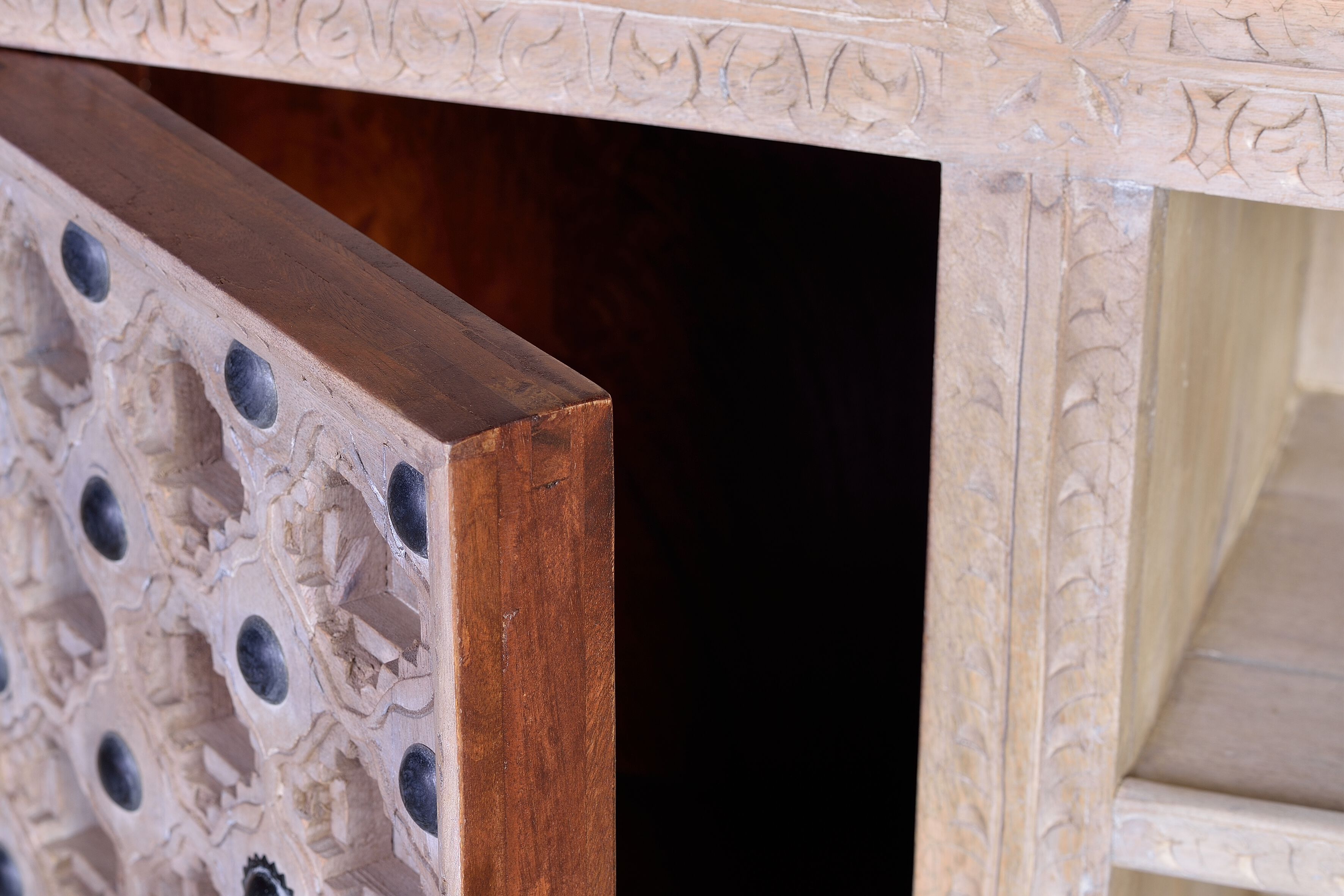 Шкаф для телевизора mango с распашными дверцами Giner y Colomer Bakhra Natural ARCH-00097316 - Вид №4