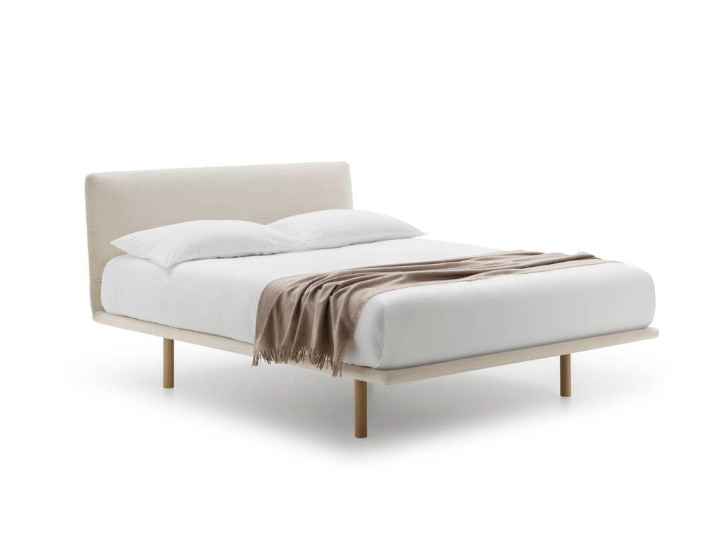 Двуспальная кровать из ткани с мягким изголовьем Pianca FILO UP ARCH-00047367