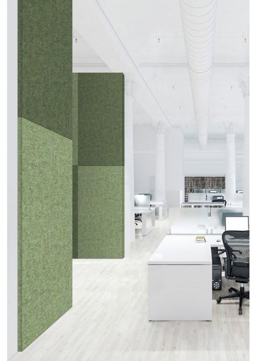 Slalom Акустическая стеновая панель из огнестойкого полиэфирного волокна Tailor made sun-id-1447730 - Вид №4