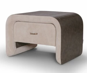 Прикроватная тумбочка дизайнерская серая Meridian KELLY LOUNGE  094401 Серый