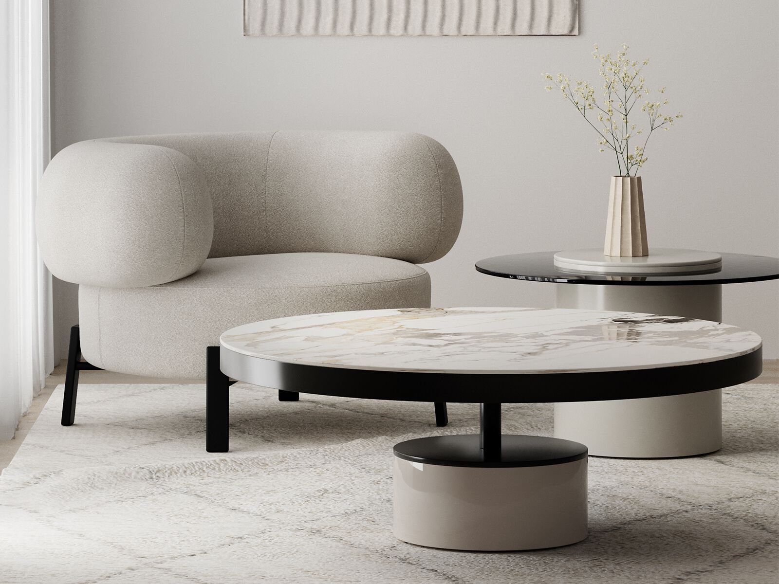 Тканевое кресло с подлокотниками ANA ROQUE INTERIORS ARCH-00096840 - Вид №1