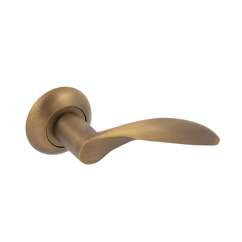 Дверные ручки Фабрика замков Ternera, без запирания, цвет кофе STLM-2176473