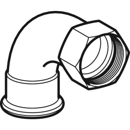 GEBERIT 20552 Переходной отвод Geberit Mapress из углеродистой стали 90°, с внутренней резьбой  - Вид №1