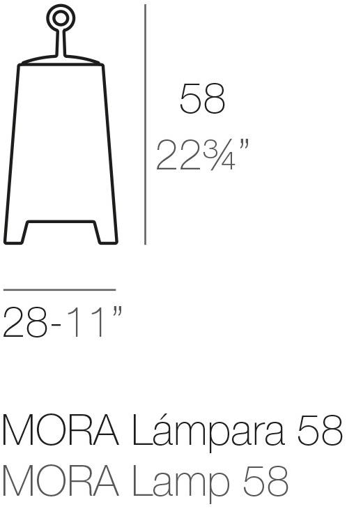 VONDOM Напольный светодиодный торшер из беспроводного полиэтилена Moma 46028, 46033 - Вид №4