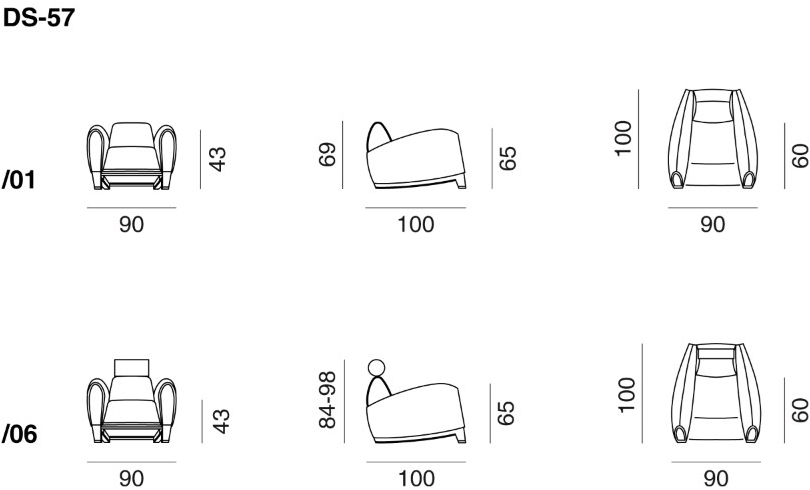 de Sede Кожаное кресло sun-id-1478342 - Вид №4