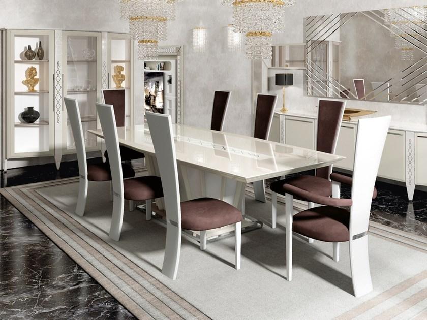 Vismara Design Лакированный прямоугольный обеденный стол из дерева Desire sun-id-1463477 - Вид №1