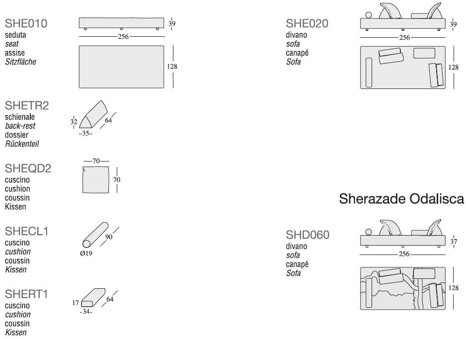 edra 2-местный тканевый диван sun-id-1483647 - Вид №11
