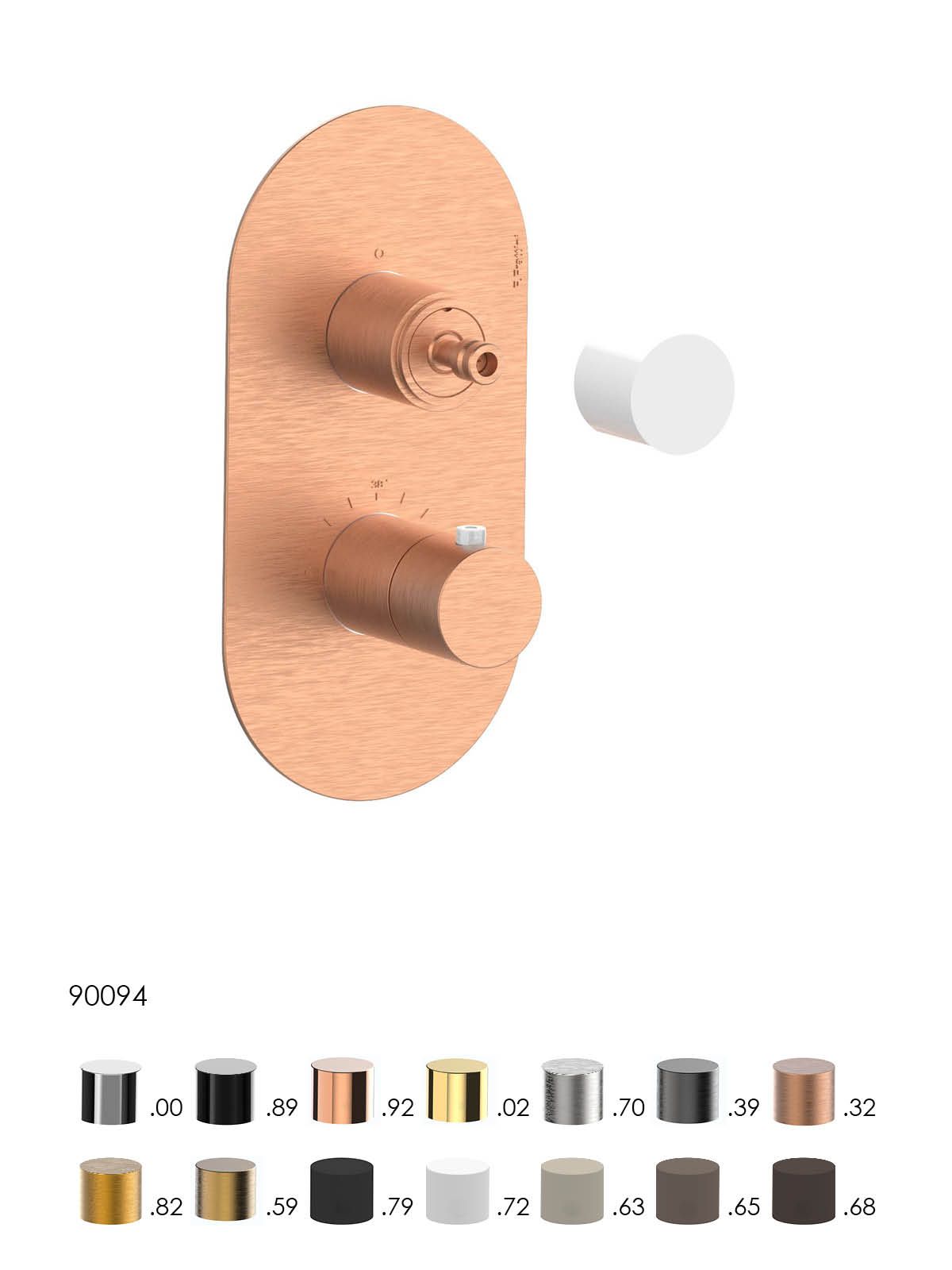 Термостатический встраиваемый смеситель для душа Rubinetterie Frattini душевые кабины ARCH-00034873 - Вид №13