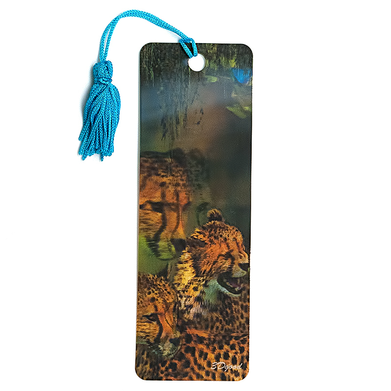 132 Закладка объемная 3D №1 Леопарды Santreyd 