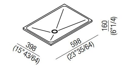 Встраиваемый прямоугольный умывальник Exmar Agape Атлас ARCH-00000288 - Вид №3