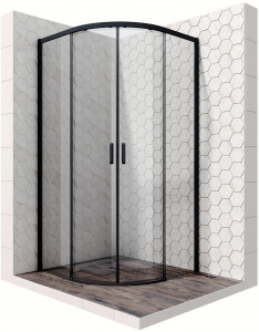 Душевое ограждение Ambassador Queen 11011202Black (1000x1000x2000), 1 место