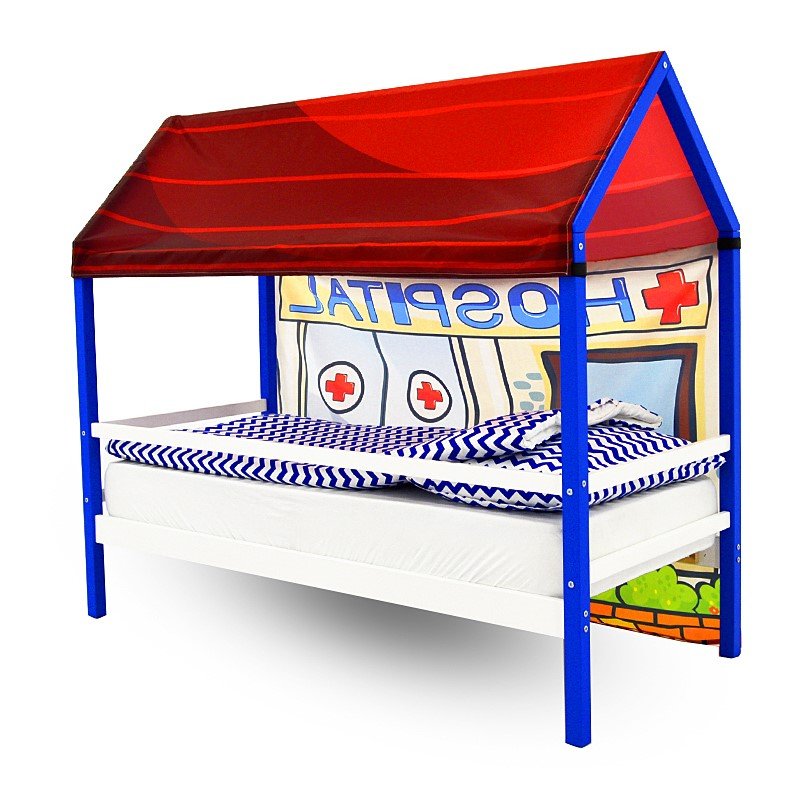 Накидка для кровати-домика Svogen игровая "Госпиталь" БЕЛЬМАРКО  00-3873208 Красный;бежевый Santreyd  - Вид №2