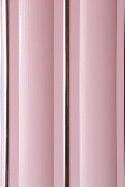 Панель ПВХ розовая хром софитто "2" фигурная 200мм DEKOR PANEL DP154