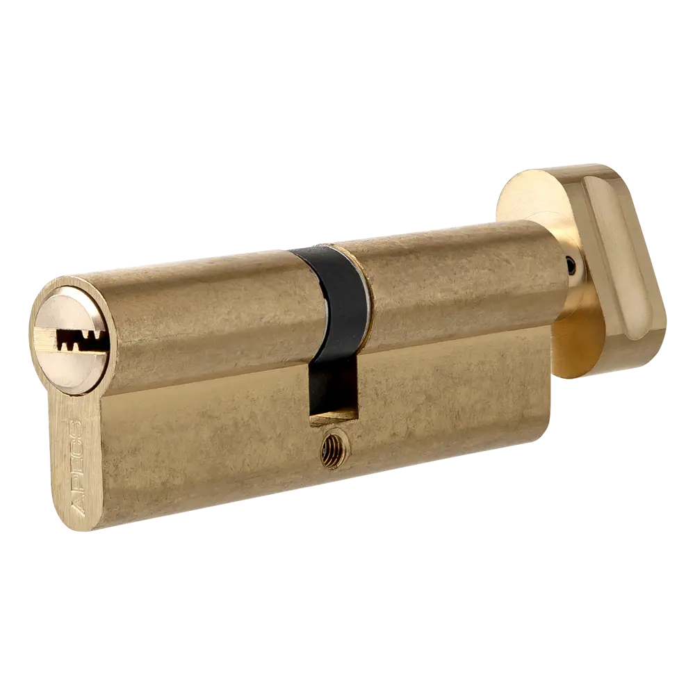 Цилиндр Apecs SM-70-C-G, 35x35 мм, ключ/вертушка, цвет золото STLM-2138895