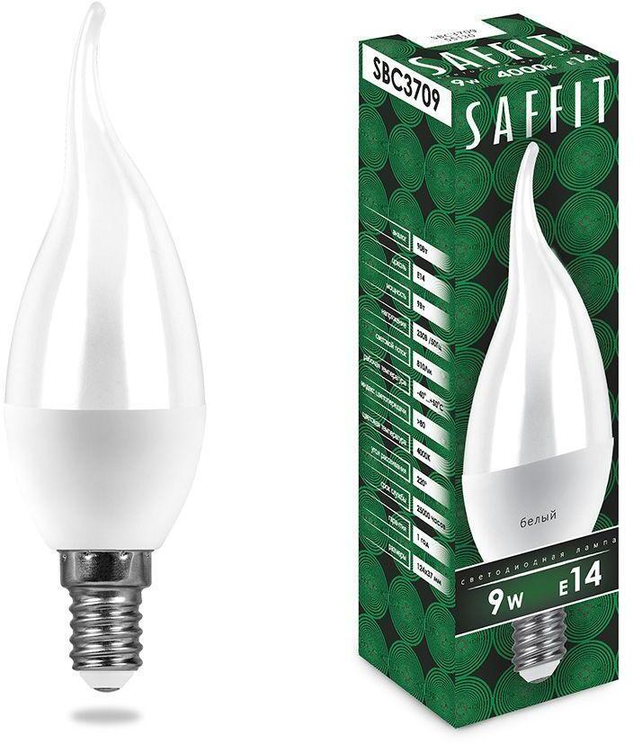 55130 Лампа светодиодная E14 9W 4000K матовая Saffit SBC3709