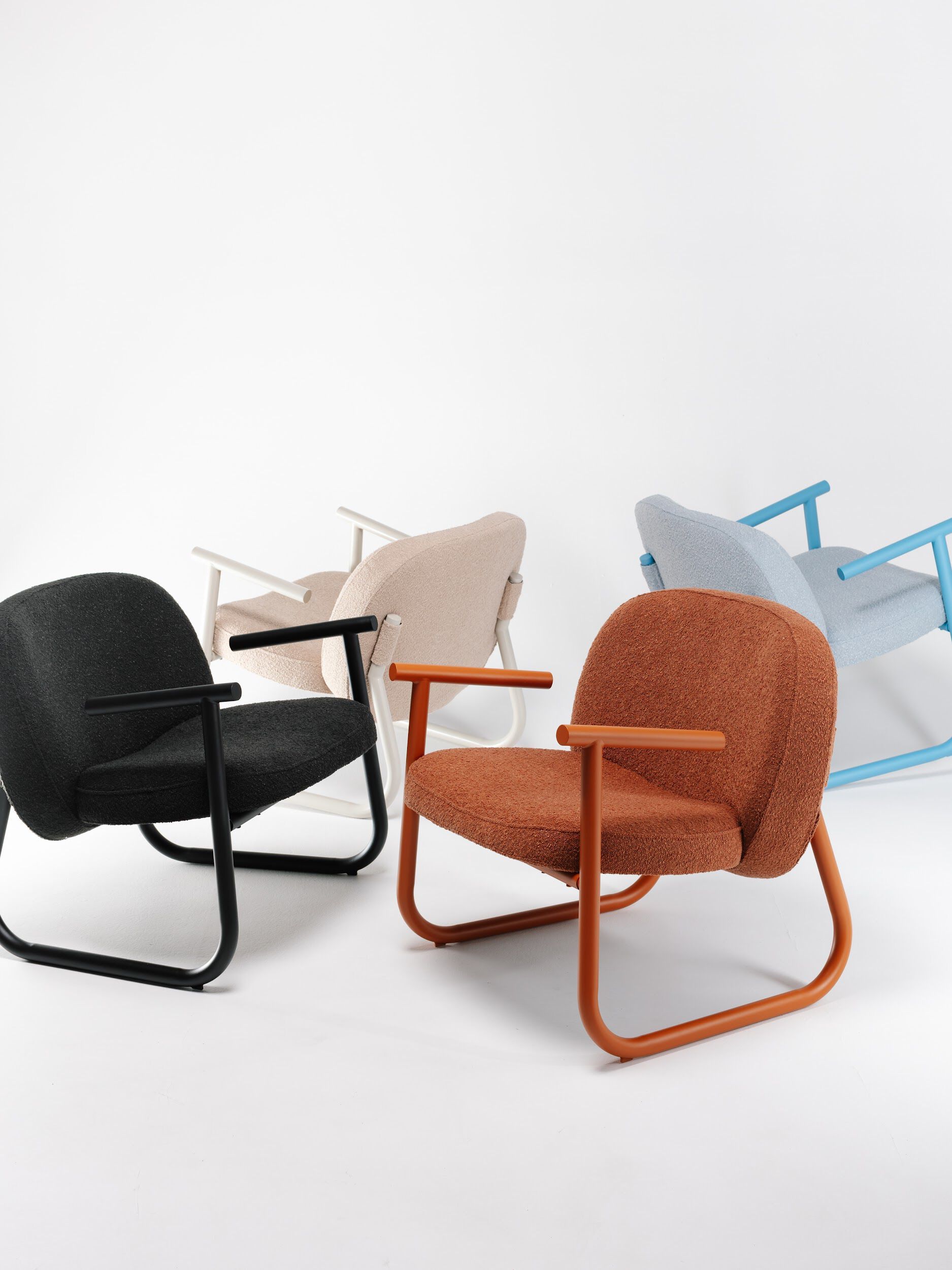 Контрактное кресло с салазками из ткани Shishka Project Basic ARCH-00108607 - Вид №37