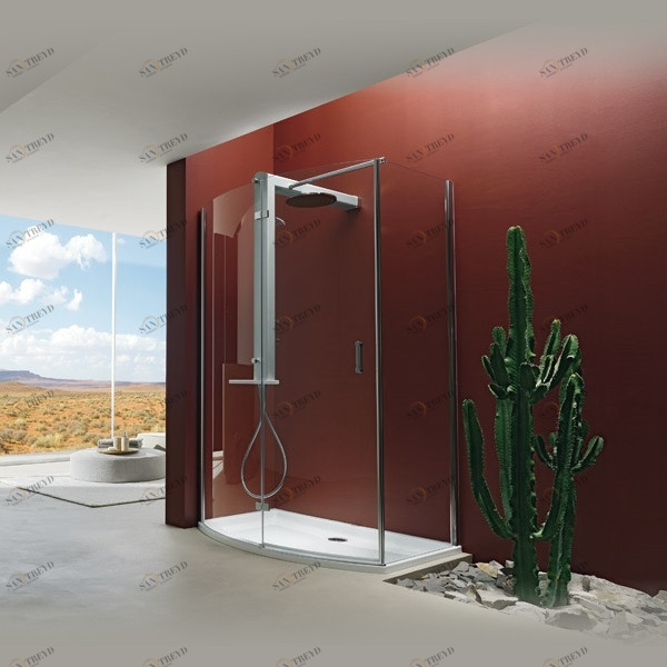 Душевое ограждение с колонной Start 140х70 Walk In 9447-12350 Dx Jacuzzi 944712350DX