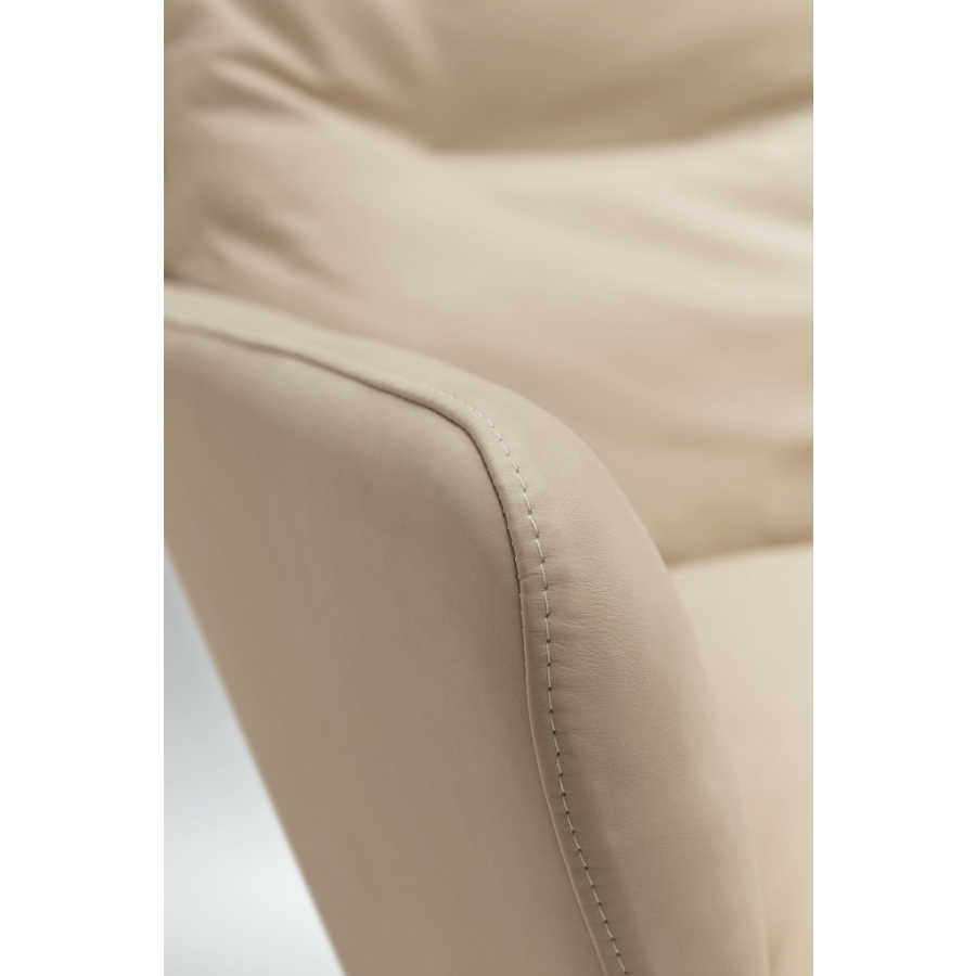 Кресло Amy, кожаное, молочное Sits S1791 - Вид №7
