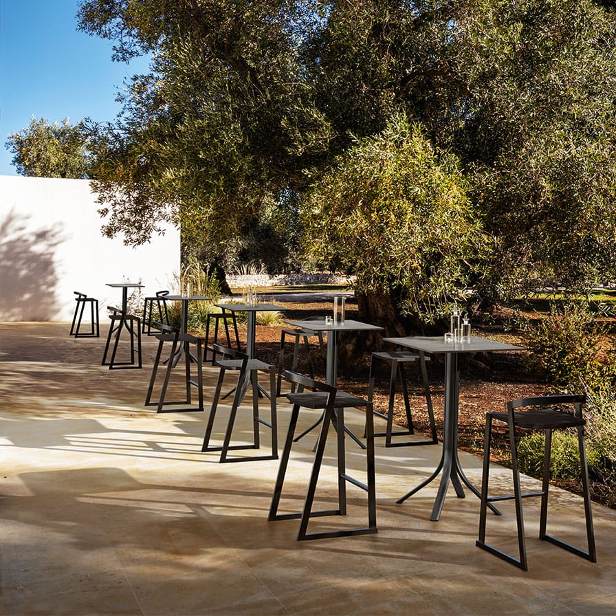 Алюминиевый и textilene высокий садовый стул MY YOUR Push ARCH-00032259 - Вид №1