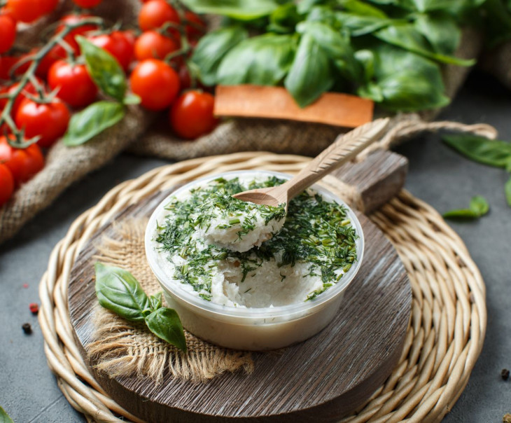 6690 Сало белорусское с чесноком и зеленью (бутербродное) Вкусляндия  - Вид №2