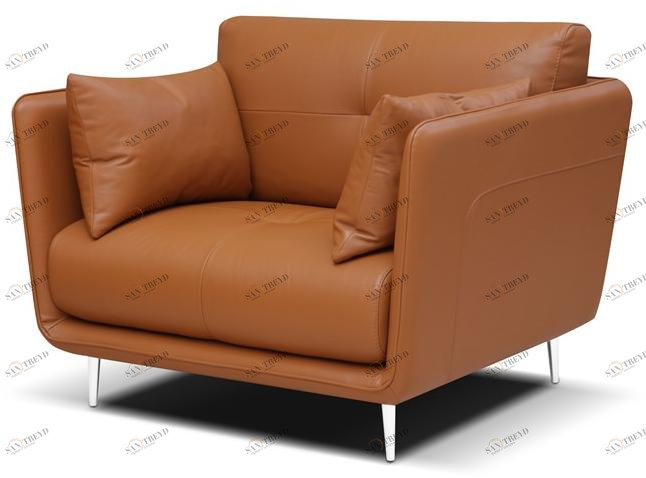 Rossini Sofas Мягкое кожаное кресло с подлокотниками Roma sun-id-1399616