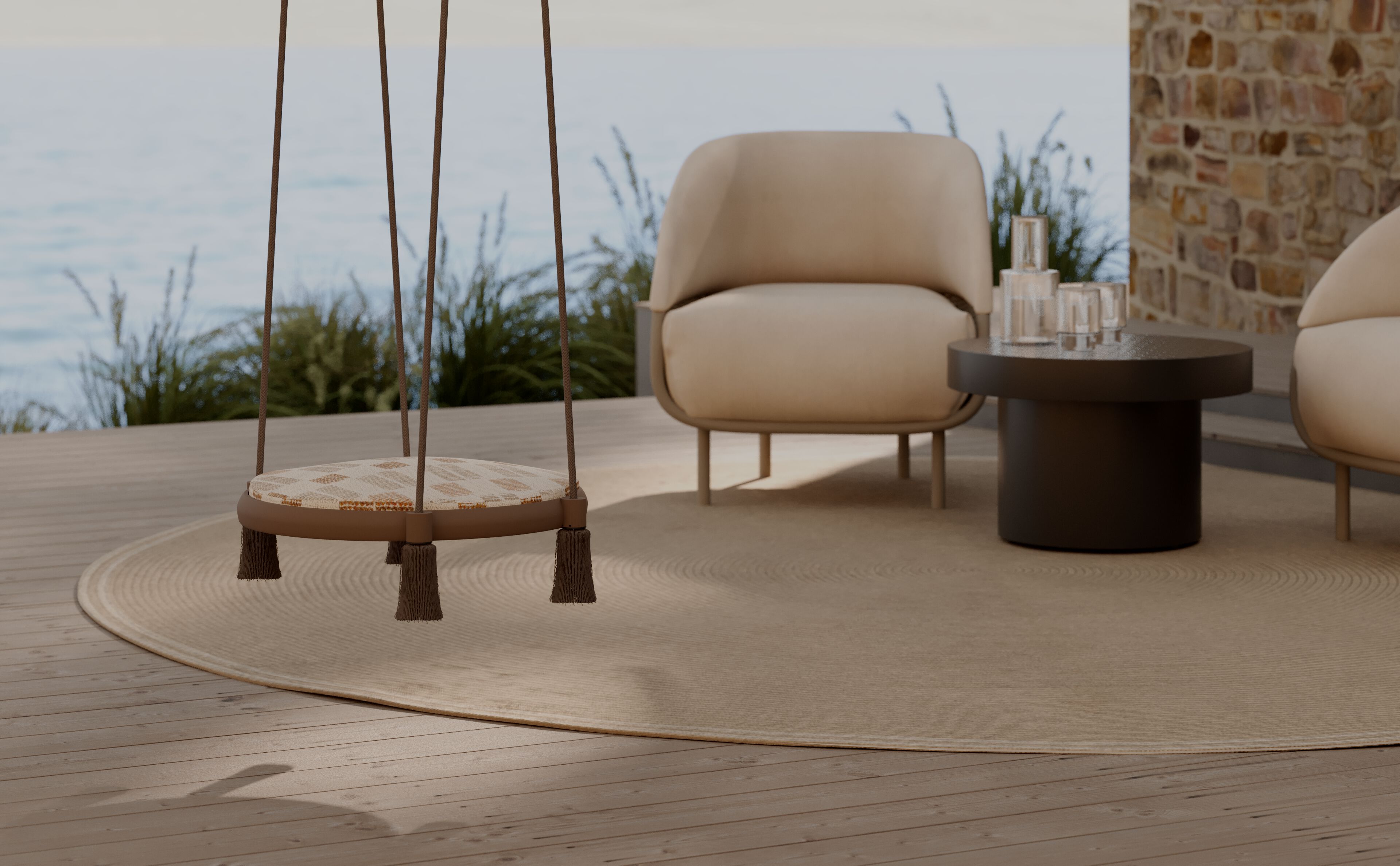 Алюминиевое подвесное сиденье YAAZ Hayal ARCH-00150319 - Вид №1