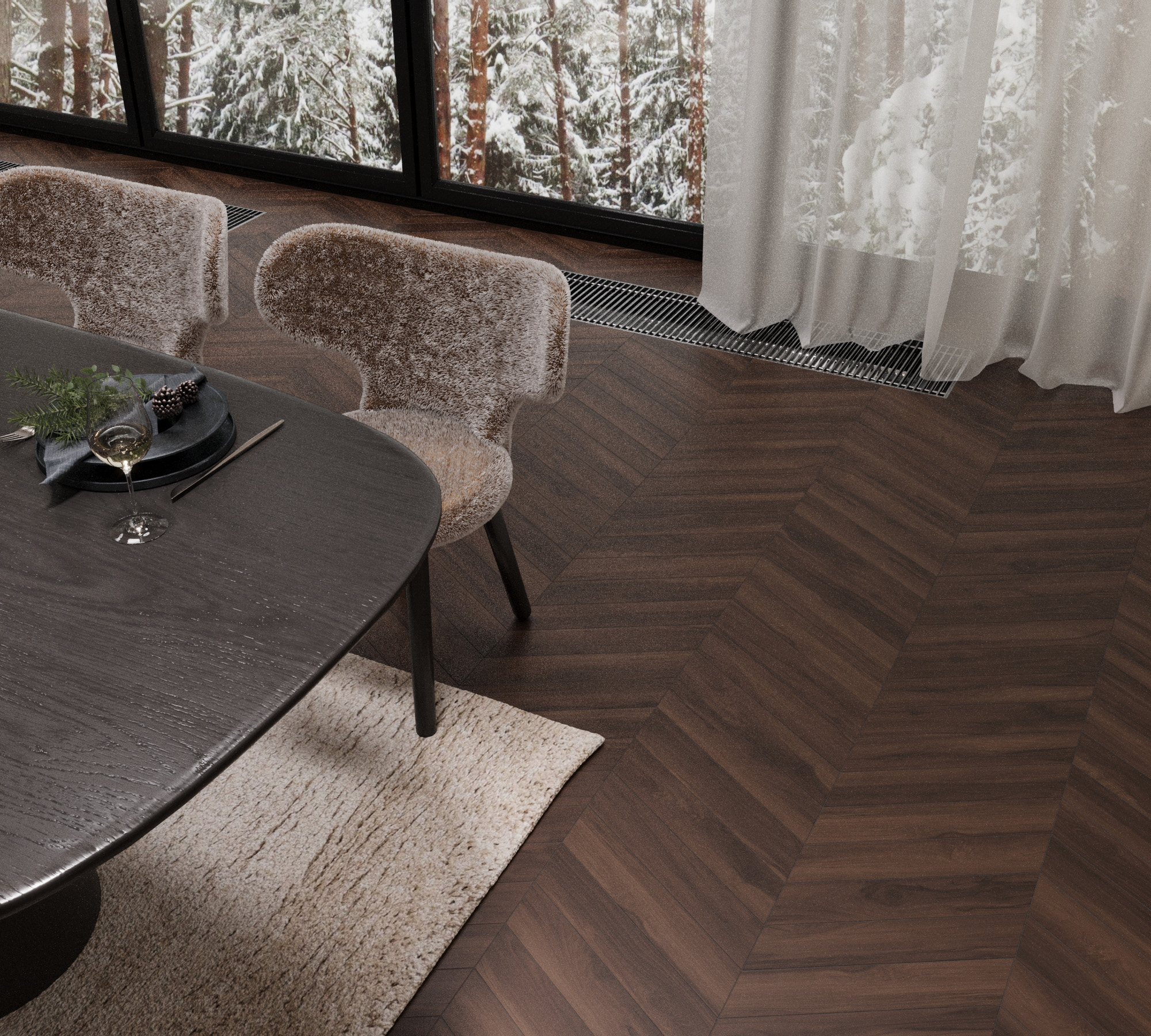 Керамогранит SCARLET WOOD CHERRY 8х45 Creanza CH-RT07