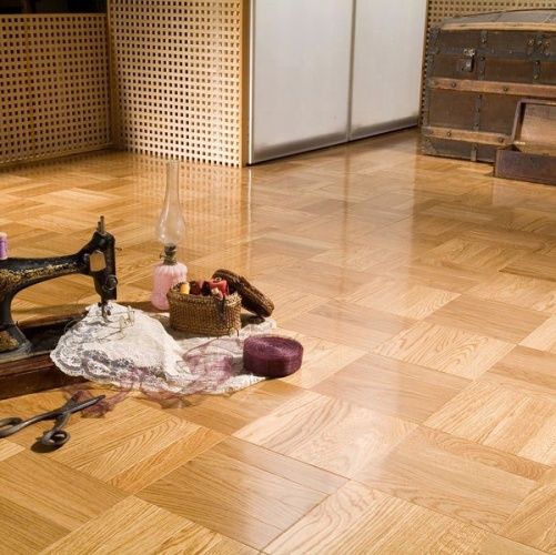 Штучный паркет Coswick Дуб Селект (Гладкая) 228,6х228,6 мм 11801101 - Вид №2