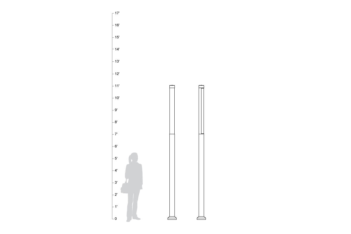 FSRT253 Световая колонна пешеходного освещения  Forms-surfaces  - Вид №13