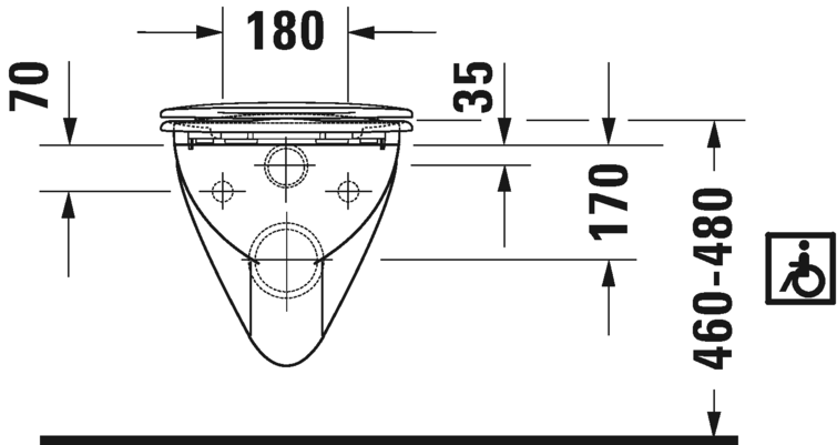 0190092000 Подвесной унитаз настенный Белый Duravit Architec Германия - Вид №5
