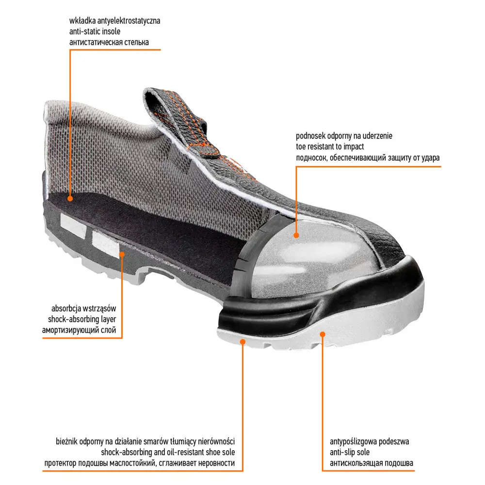 Сандалии рабочие Neo S1 SRA, кожаные, размер 45 Neò STLM-2150105 - Вид №4
