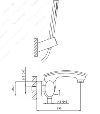 ML.FLO-7008.CR Смеситель Migliore Flo - Вид №1