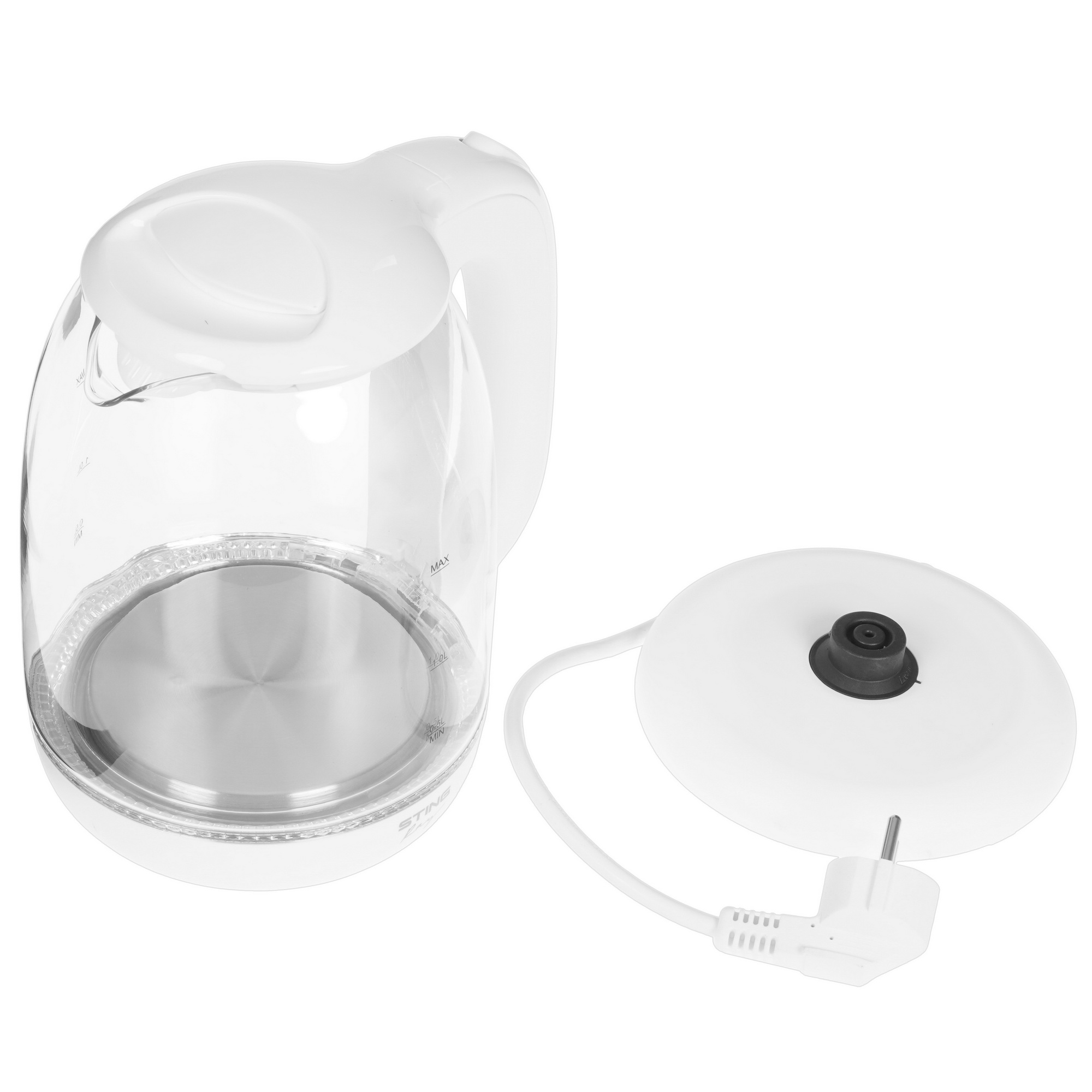 9213104 Электрочайник Stingray ST-KT3005A белый STDN-0063975 - Вид №4