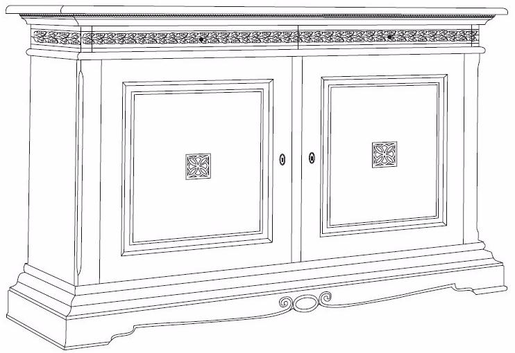 Arvestyle Буфет из массива дерева с ящиками Positano sun-id-1457303 - Вид №4