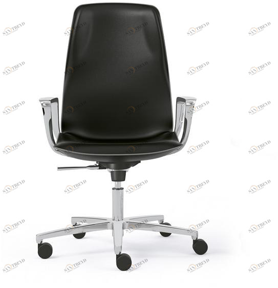 Sesta Кожаное кресло для руководителя с подлокотниками и средней спинкой Jada sun-id-1455632