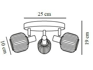 Потолочный светильник из дутого стекла и металла Nordlux Milford ARCH-00112062 - Вид №2