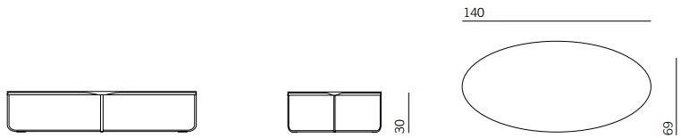 Montis Низкий овальный деревянный журнальный столик Flint sun-id-1400460 - Вид №4