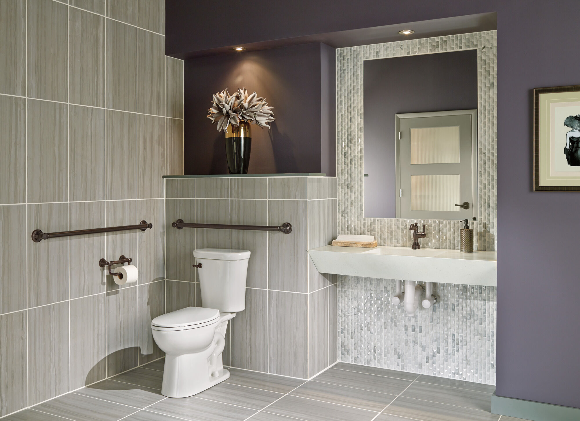 79760-RB Традиционный рычаг танка Delta Faucet Cassidy Венецианская бронза  - Вид №2