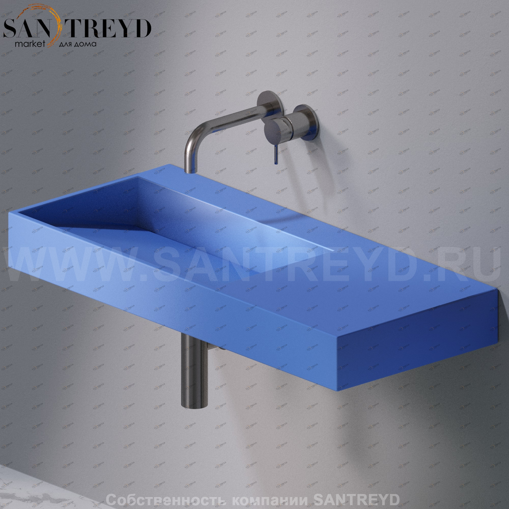 L013T1RPV4.140 Подвесная раковина настенная прямоугольная A. e T. Italia P35 AeT ITALIA