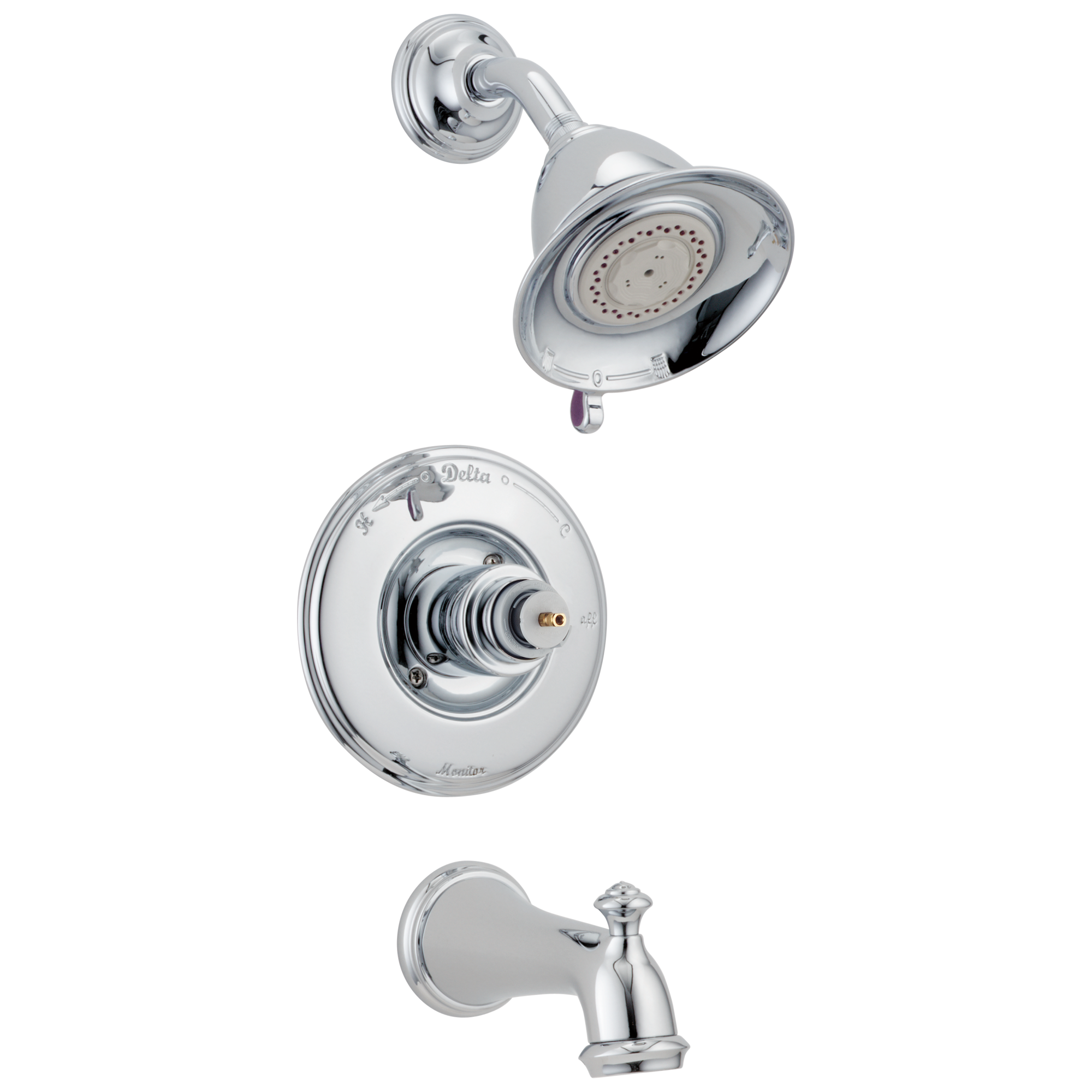 T14455-NCLHP Панель Monitor® 14 Series для ванны и душа - без ручки Delta Faucet Victorian Жемчужный никель и хром