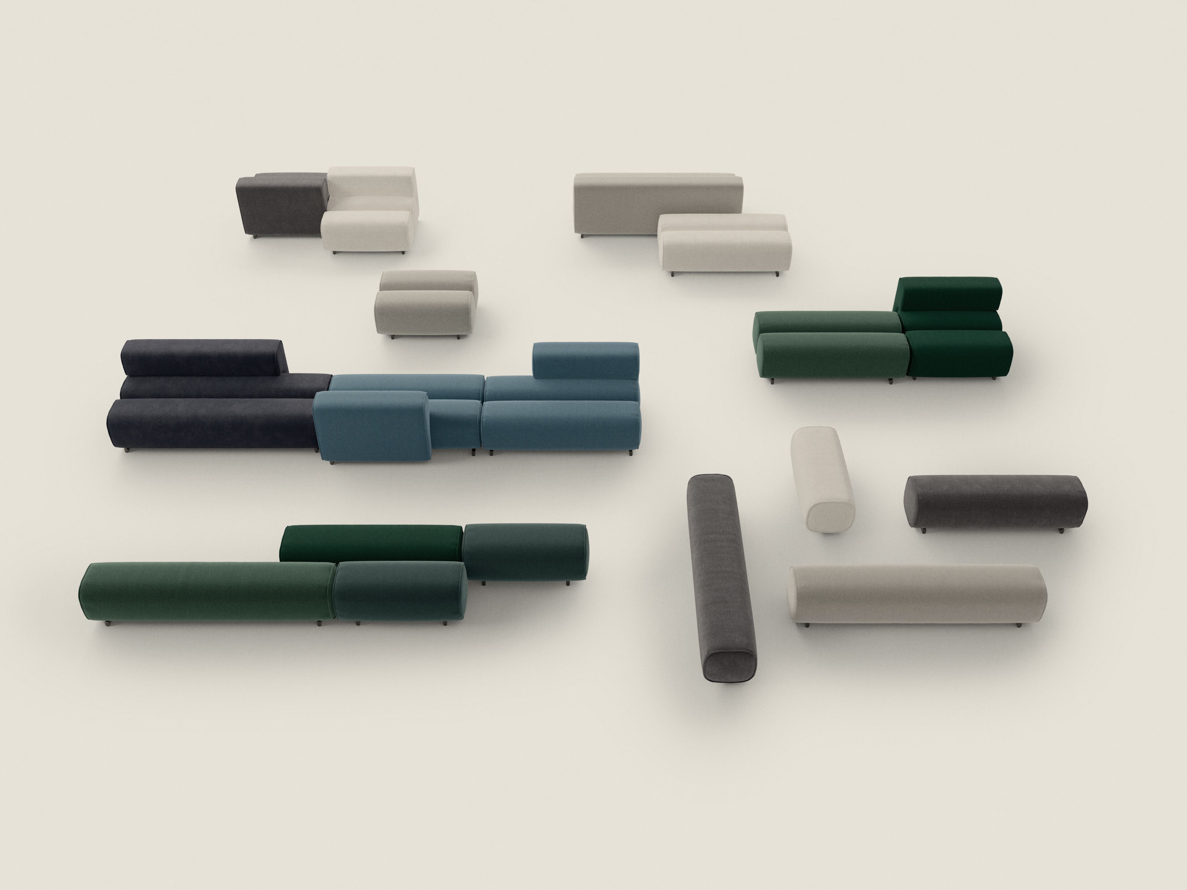 Съемный диван из ткани Desalto Unlimited ARCH-00107477 - Вид №3